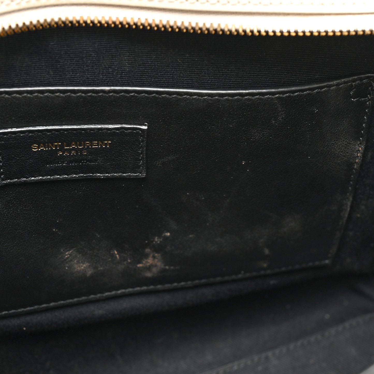 Shiny Calfskin Medium Uptown Tote White