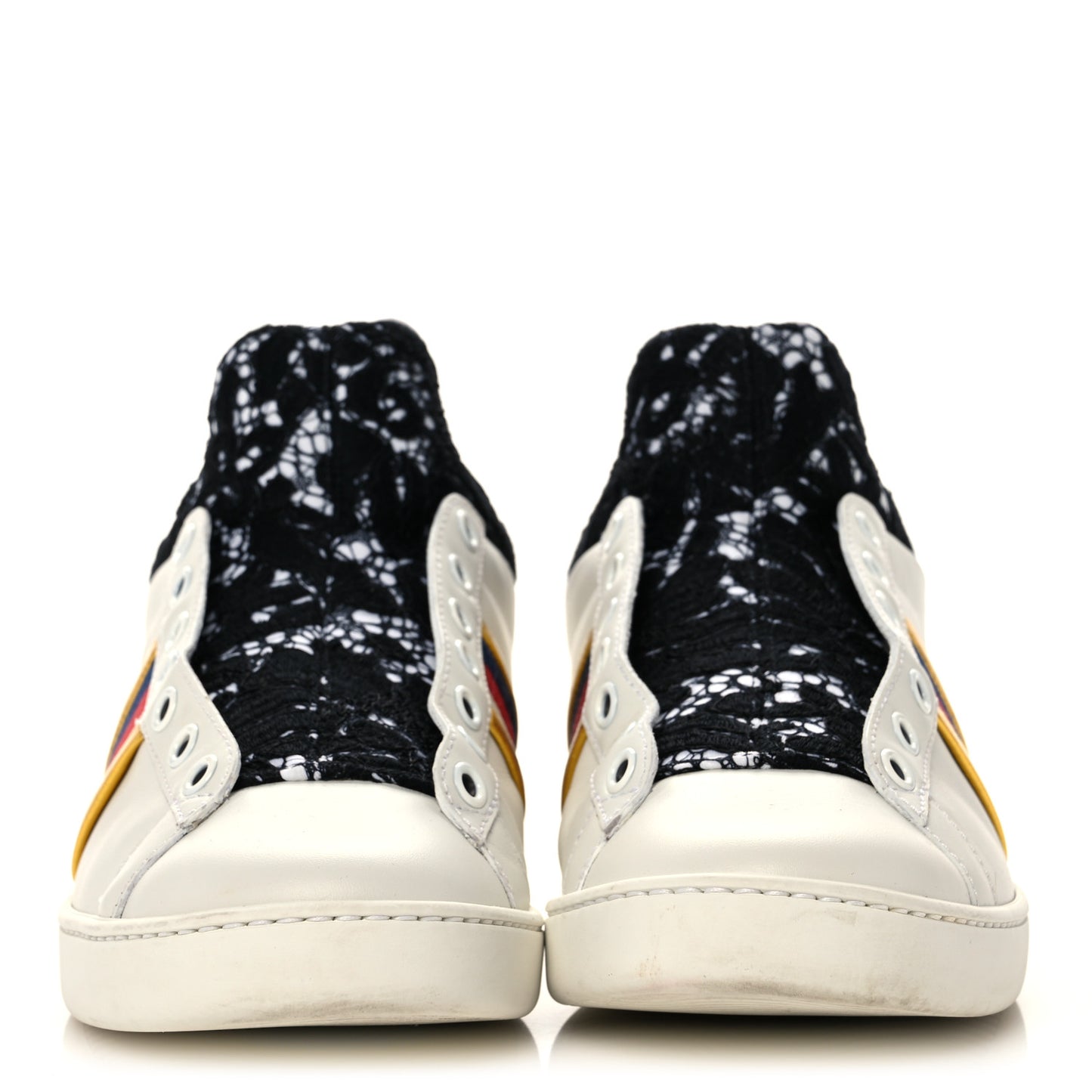Calfskin Lace Ayers Sylvie Web New Womens Ace High Top Sneakers 37 White