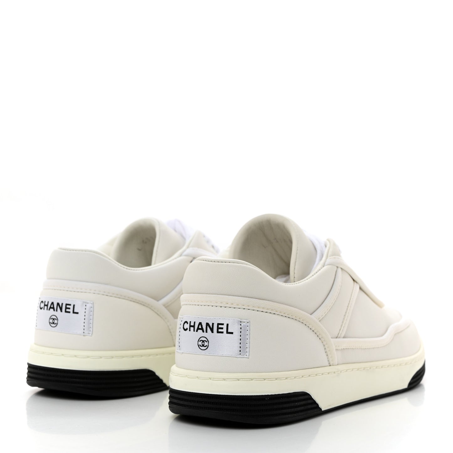 Fabric Womens Logo Sneakers 36.5 White
