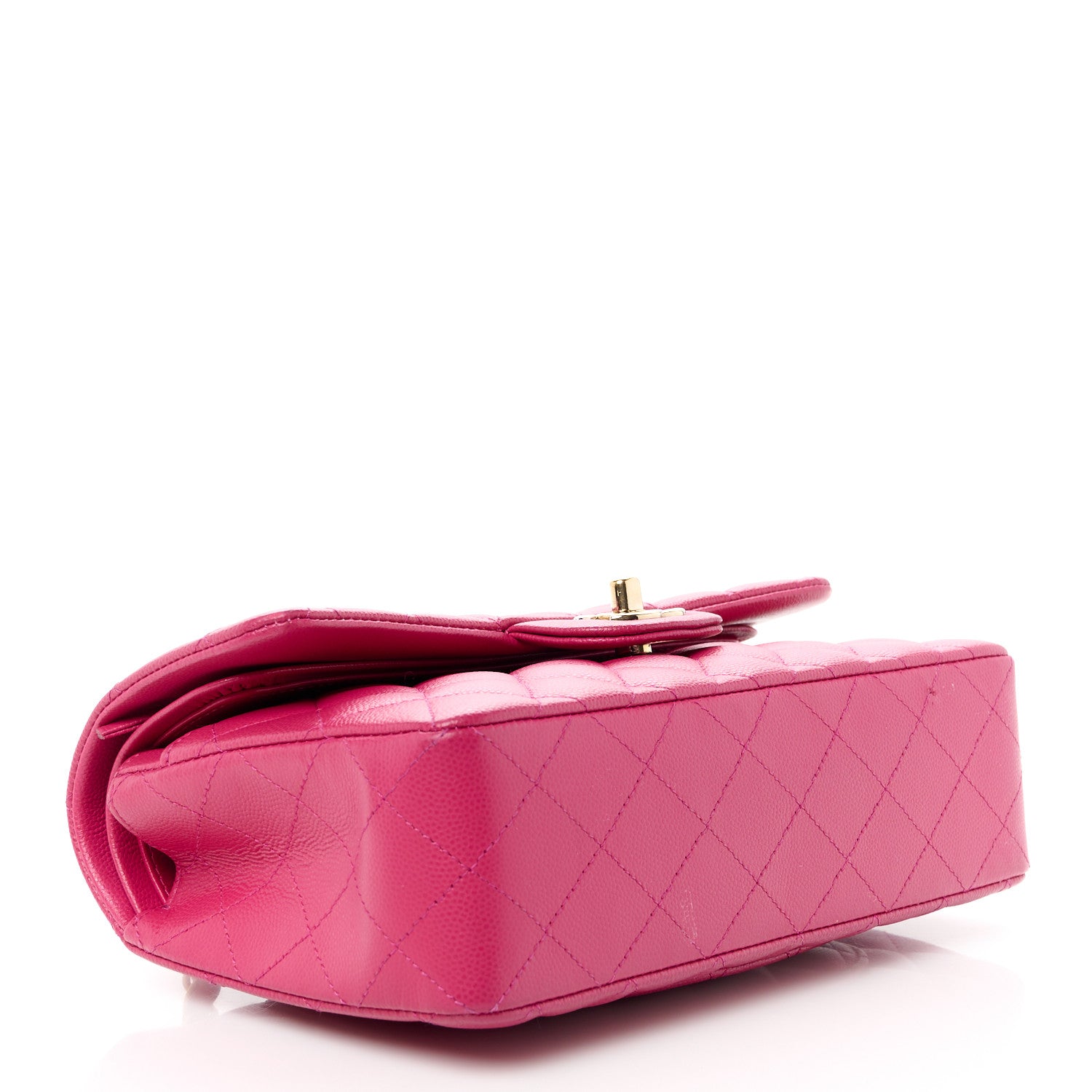 Chanel Caviar Quilted Small Double Flap Fuchsia 4 of 13