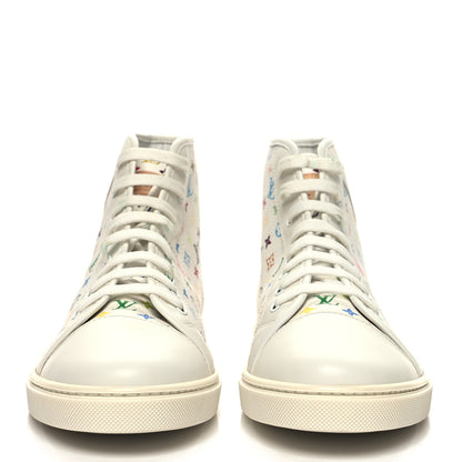 Louis Vuitton Monogram Multicolor High Top Sneakers 39 White 2 of 7