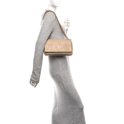 Saint Laurent Lambskin Patchwork Monogram Medium Jamie Beige 2 of 11
