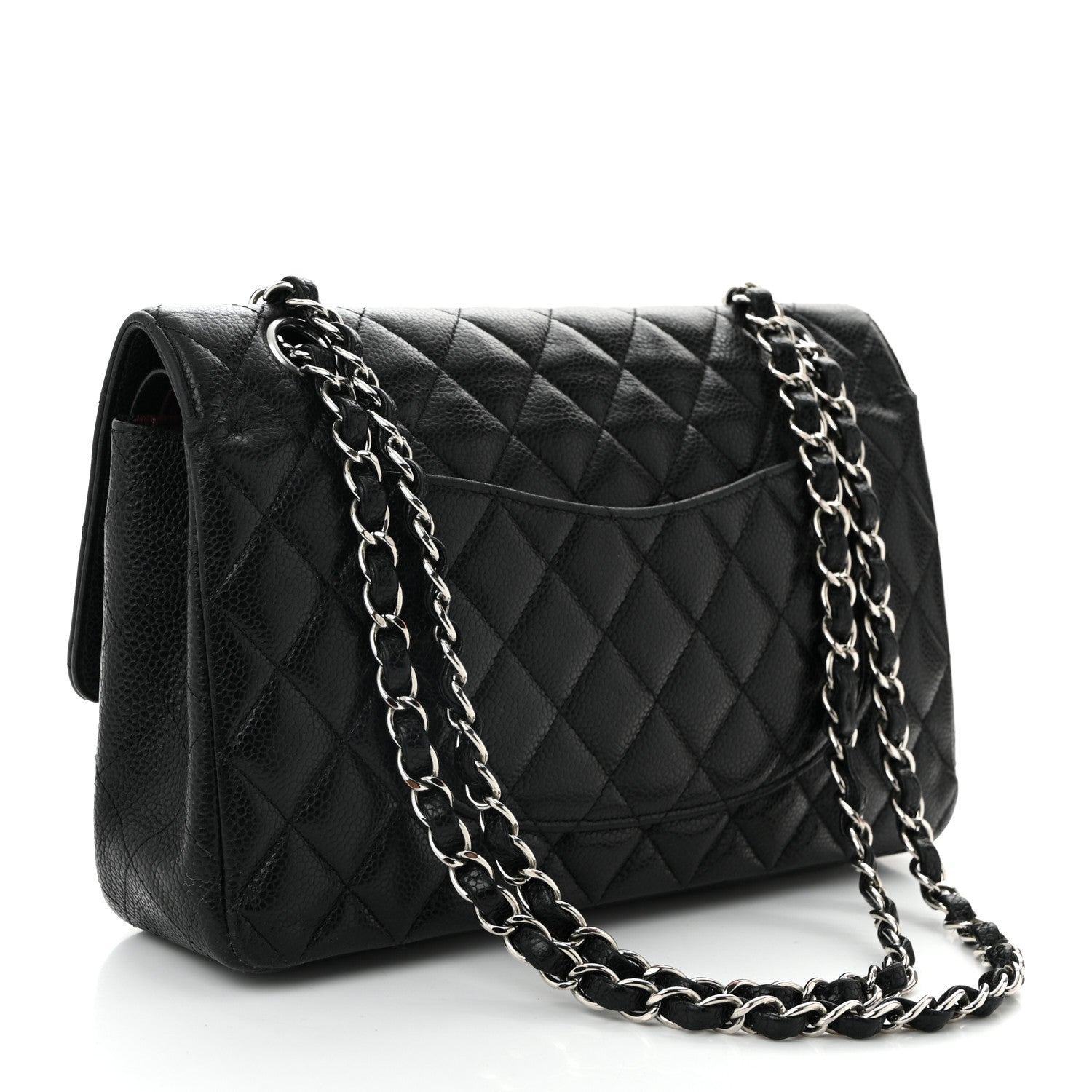 Chanel Caviar Quilted Medium Double Flap Black 3 of 9