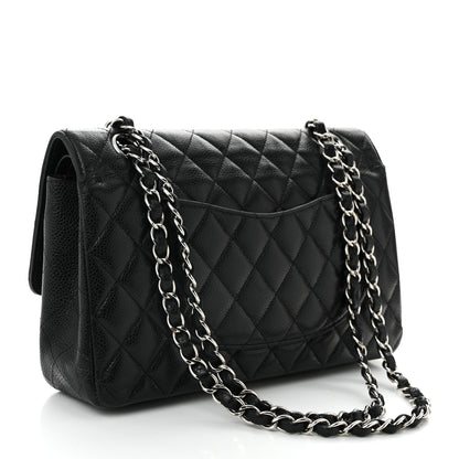 Chanel Caviar Quilted Medium Double Flap Black 3 of 9