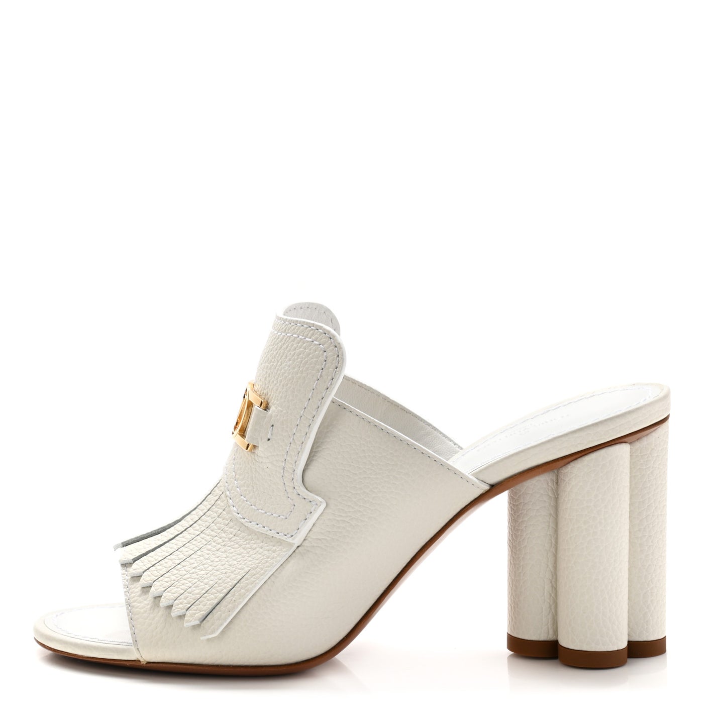 Calfskin Indiana Mule 37 White