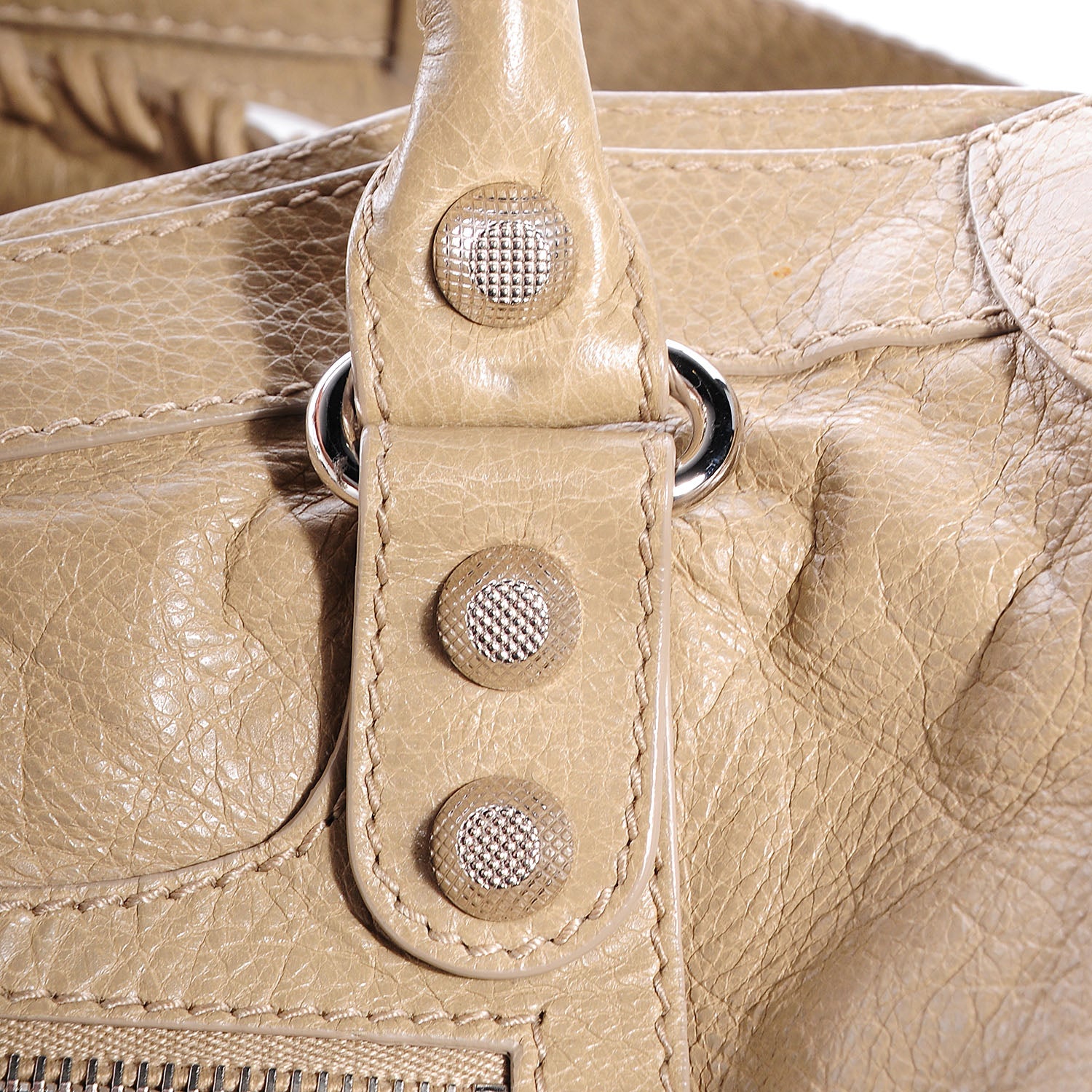 Balenciaga Agneau Giant 12 Silver Hardware City Latte Beige 9 of 10