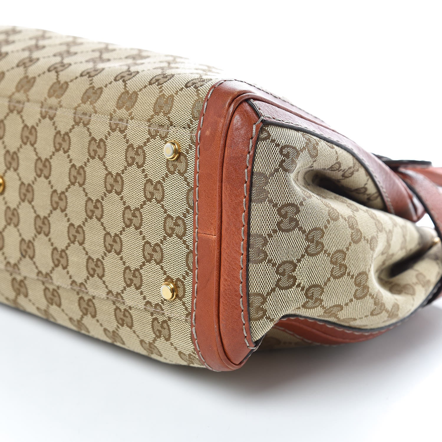 Gucci Monogram Medium GG Running Tote Orange 9 of 10