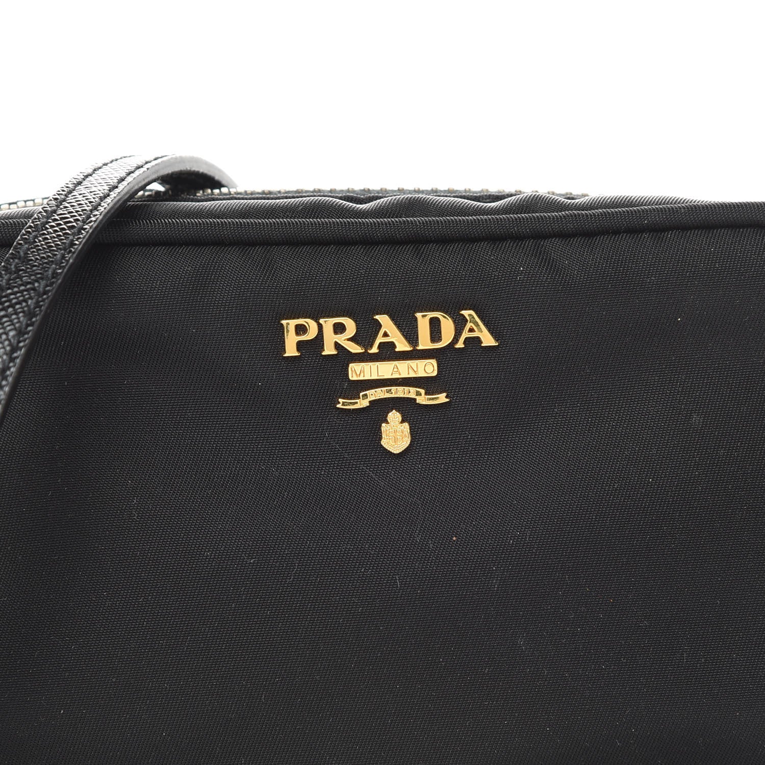 Prada Tessuto Nylon Mini Camera Crossbody Bag Black 8 of 10