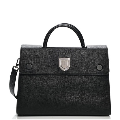 Christian Dior Grained Calfskin Medium Diorever Flap Black 1 of 9