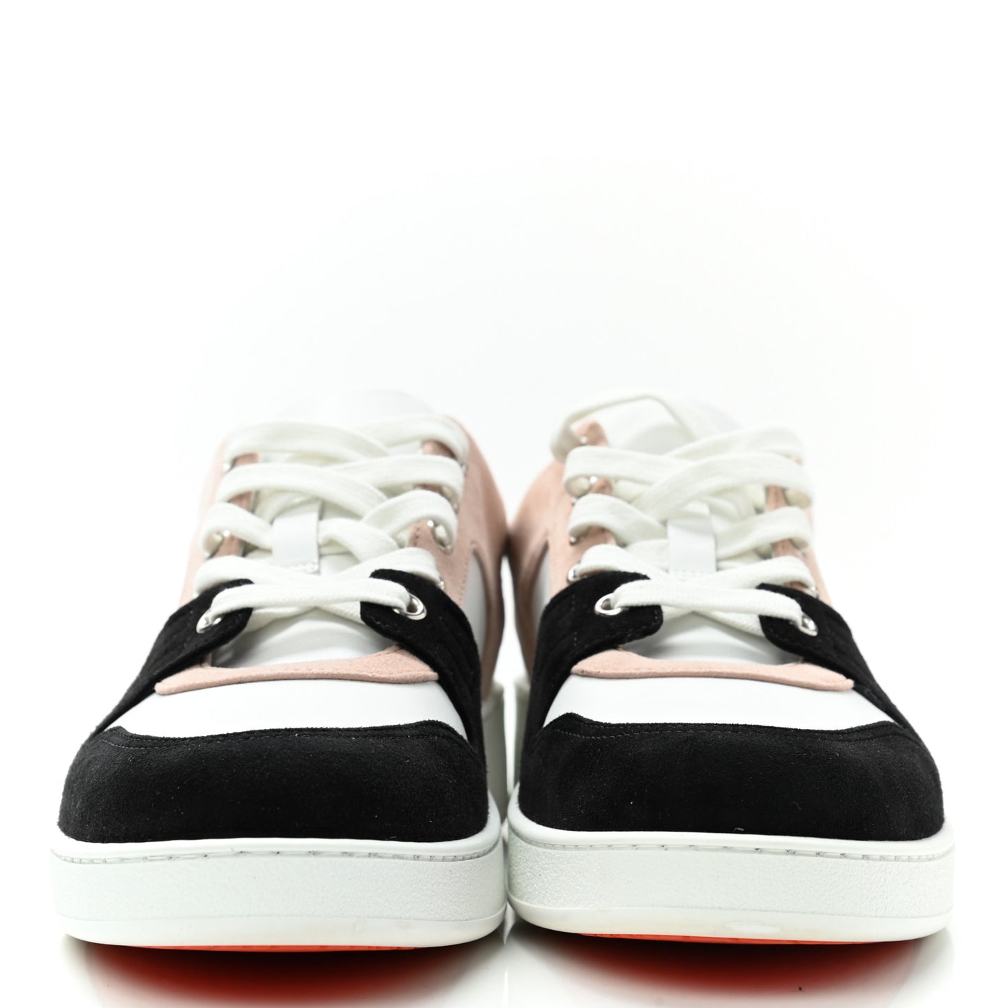 Suede Goatskin Calfskin Free Sneakers 37.5 Multicolor Rose Opaline