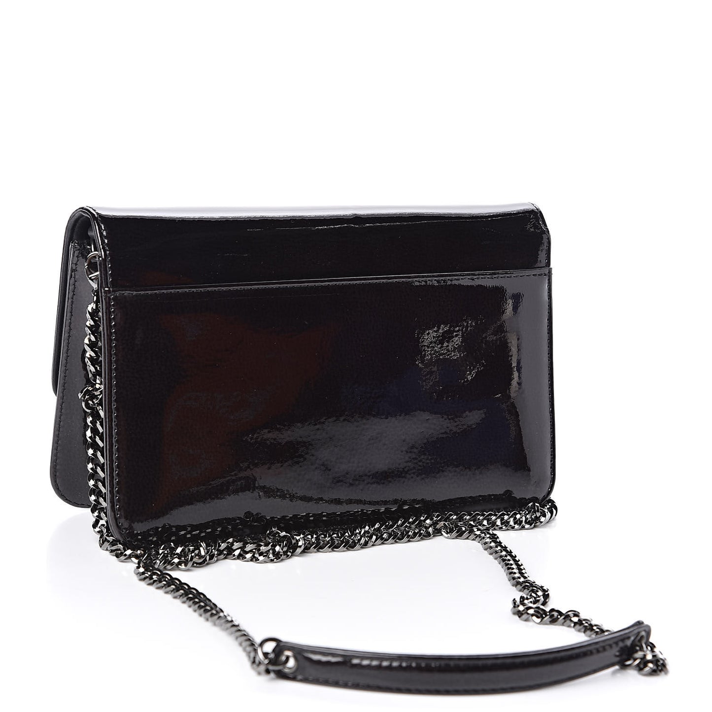 Patent Shoulder Bag Black
