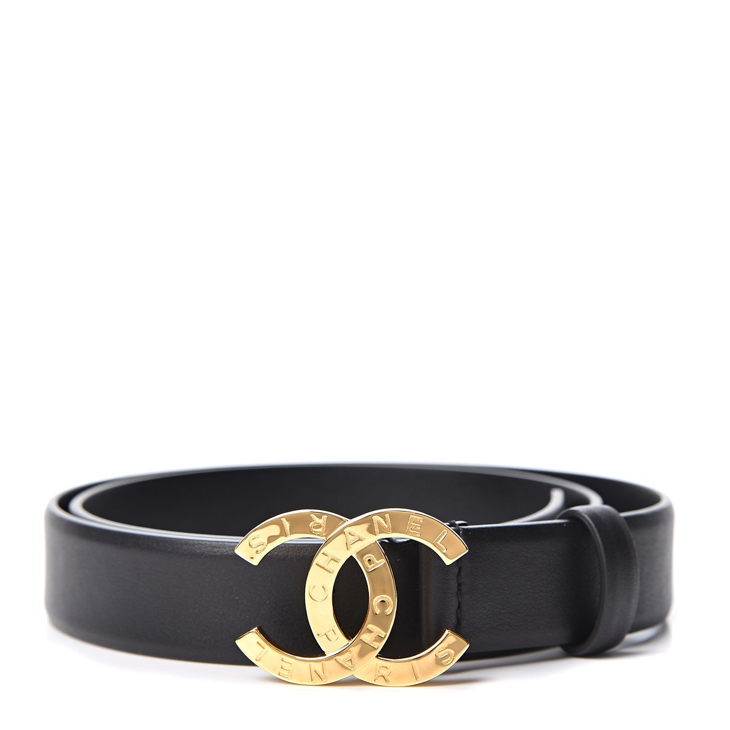 Calfskin Paris CC Belt 75 30 Black