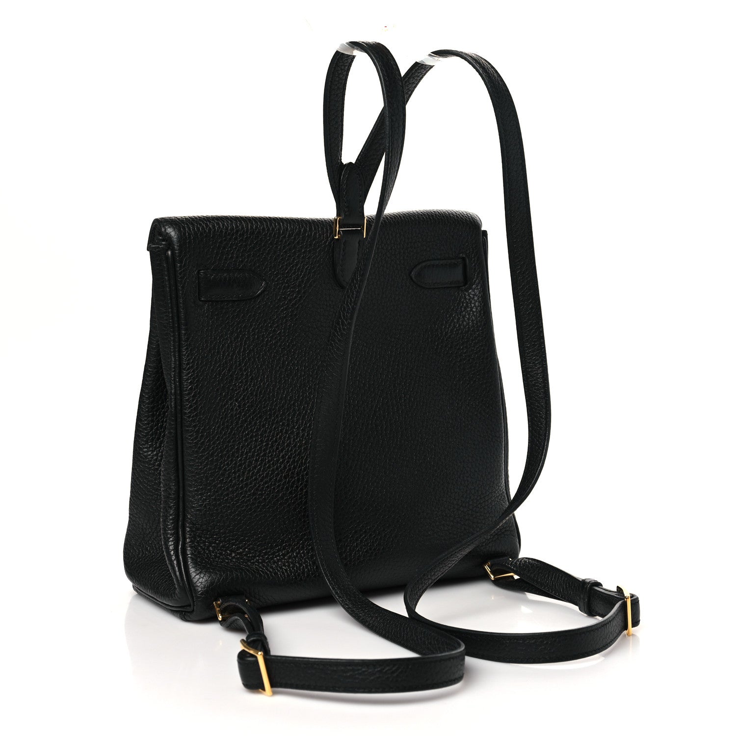 Hermes Taurillon Clemence Kelly Ado Backpack Black 3 of 10