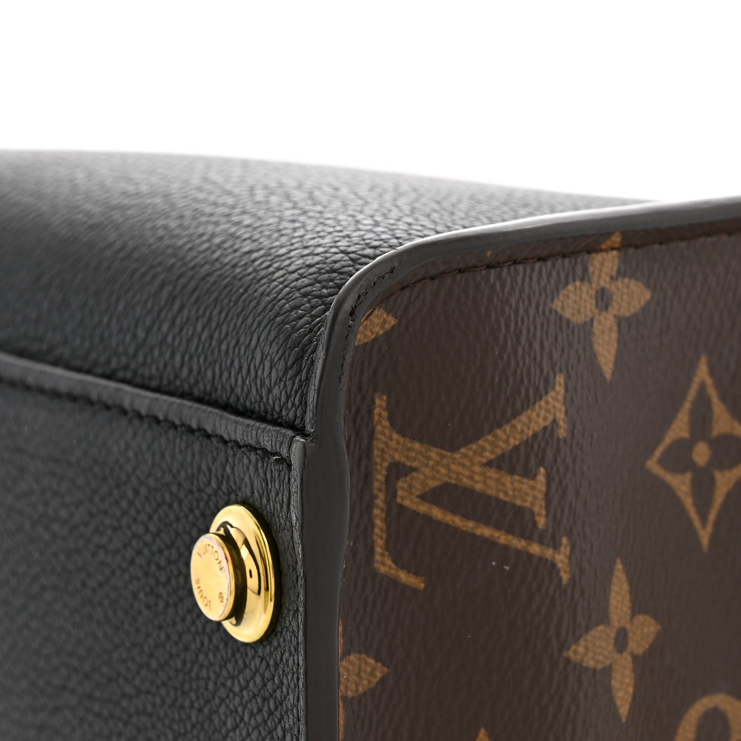 Calfskin Monogram On My Side MM Black