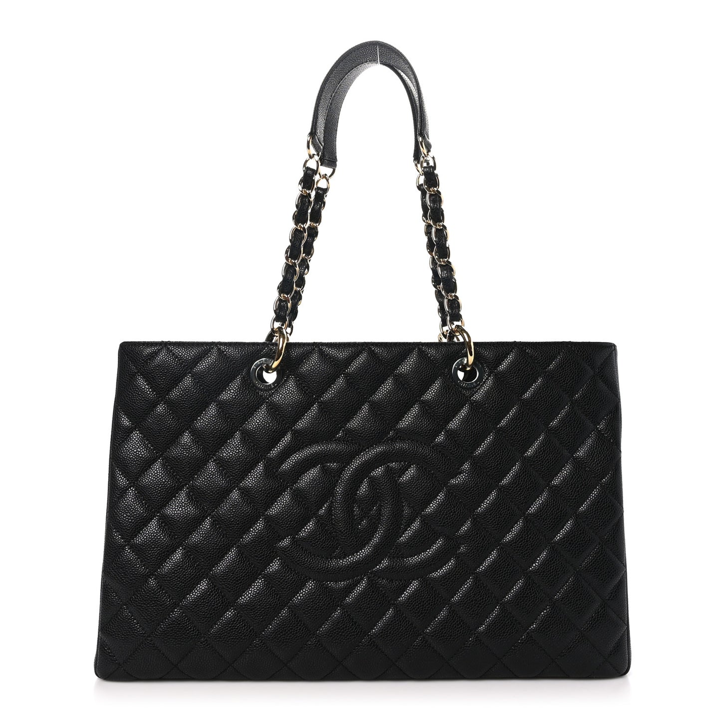 Caviar Quilted XL Grand Shopping Tote GST Black