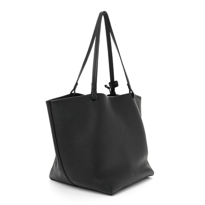 The Row Grained Calfskin Park Tote Three Black 4 of 12
