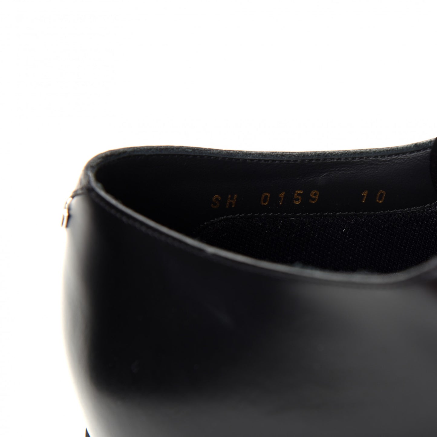 Calfskin Mens Formal Derby Shoes 10 Black