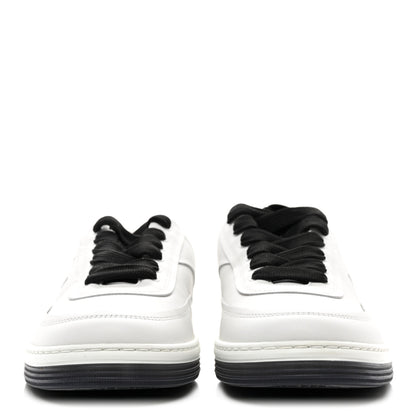 Chanel Calfskin CC Womens Sneakers 38.5 White Black 2 of 8