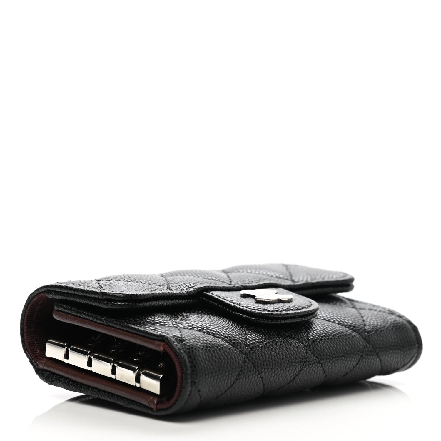 Chanel Caviar Quilted Classic 4 Key Holder Wallet Black 4 of 9