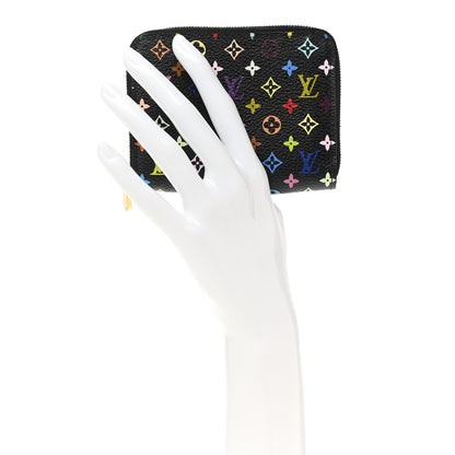 Louis Vuitton Monogram Multicolor Zippy Coin Purse Black Grenade 2 of 7