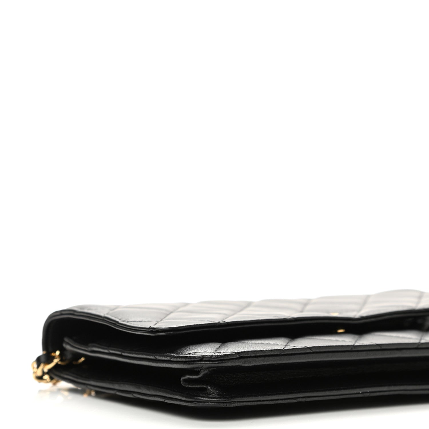 Chanel Lambskin Quilted Wallet On Chain WOC Black 10 of 13