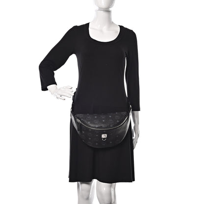 MCM Visetos Small Fusten Belt Bag Black 2 of 8