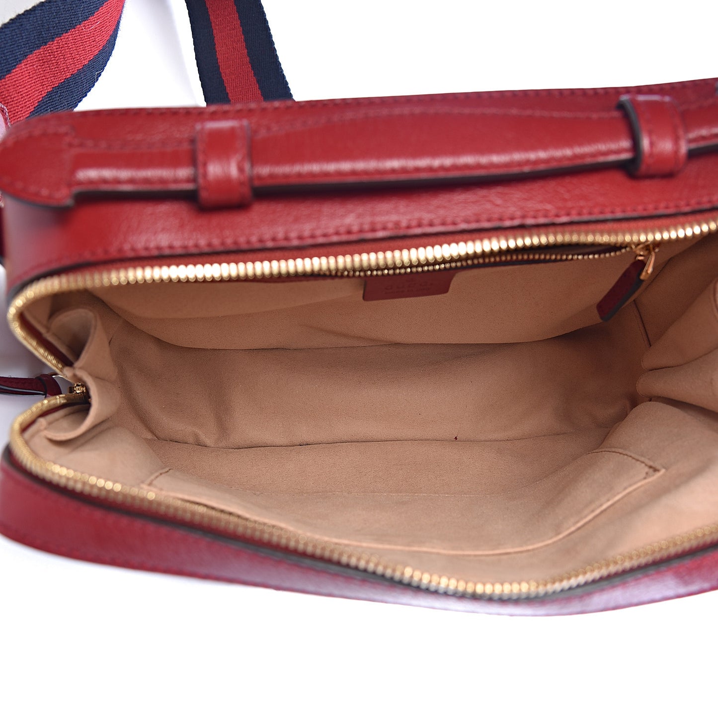 Suede Calfskin Web Small Ophidia Top Handle Shoulder Bag New Blue Romantic Cherry