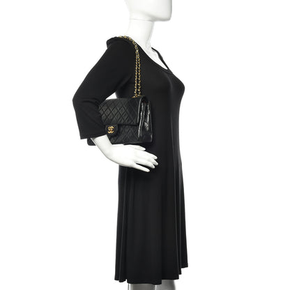 Chanel Lambskin Quilted Medium Double Flap Black 2 of 13