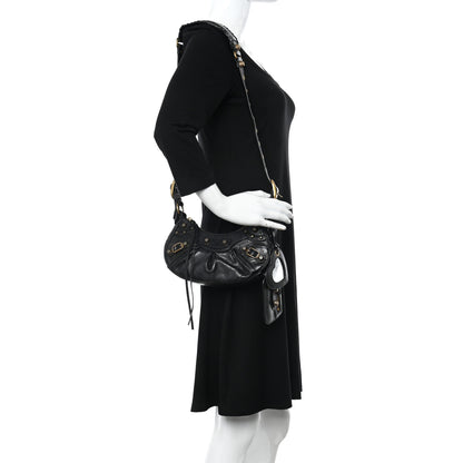 Balenciaga Agneau Arena Le Cagole Shoulder Bag XS Black 2 of 9