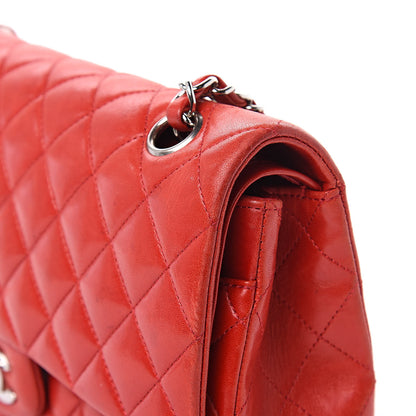 Chanel Lambskin Quilted Medium Double Flap Red 14 of 20