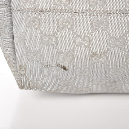 Gucci Metallic Monogram Travel Bag Silver 16 of 19