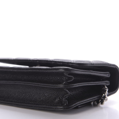 Chanel Caviar Quilted Mini Wallet On Chain WOC Black 5 of 10