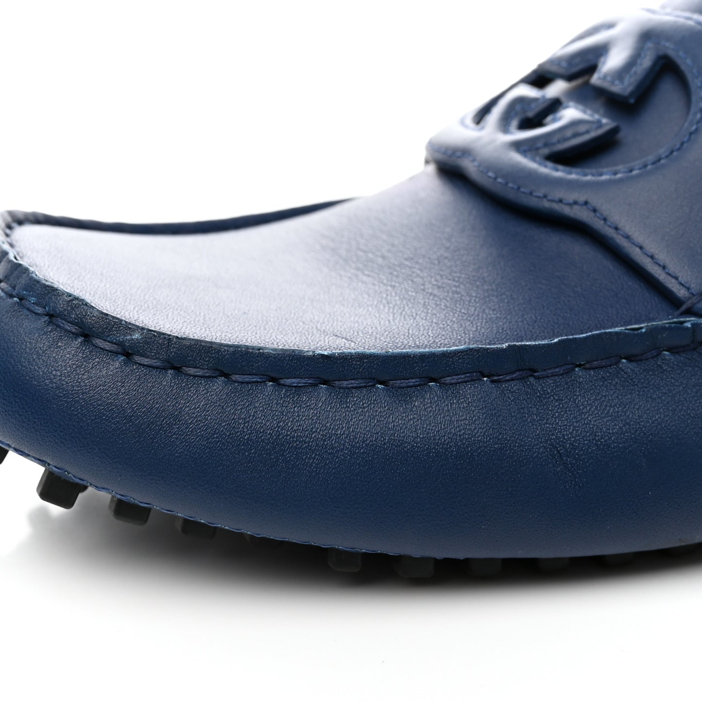 Soft Clove Calfskin Mens Interlocking G Driver Loafers 10.5 Royale