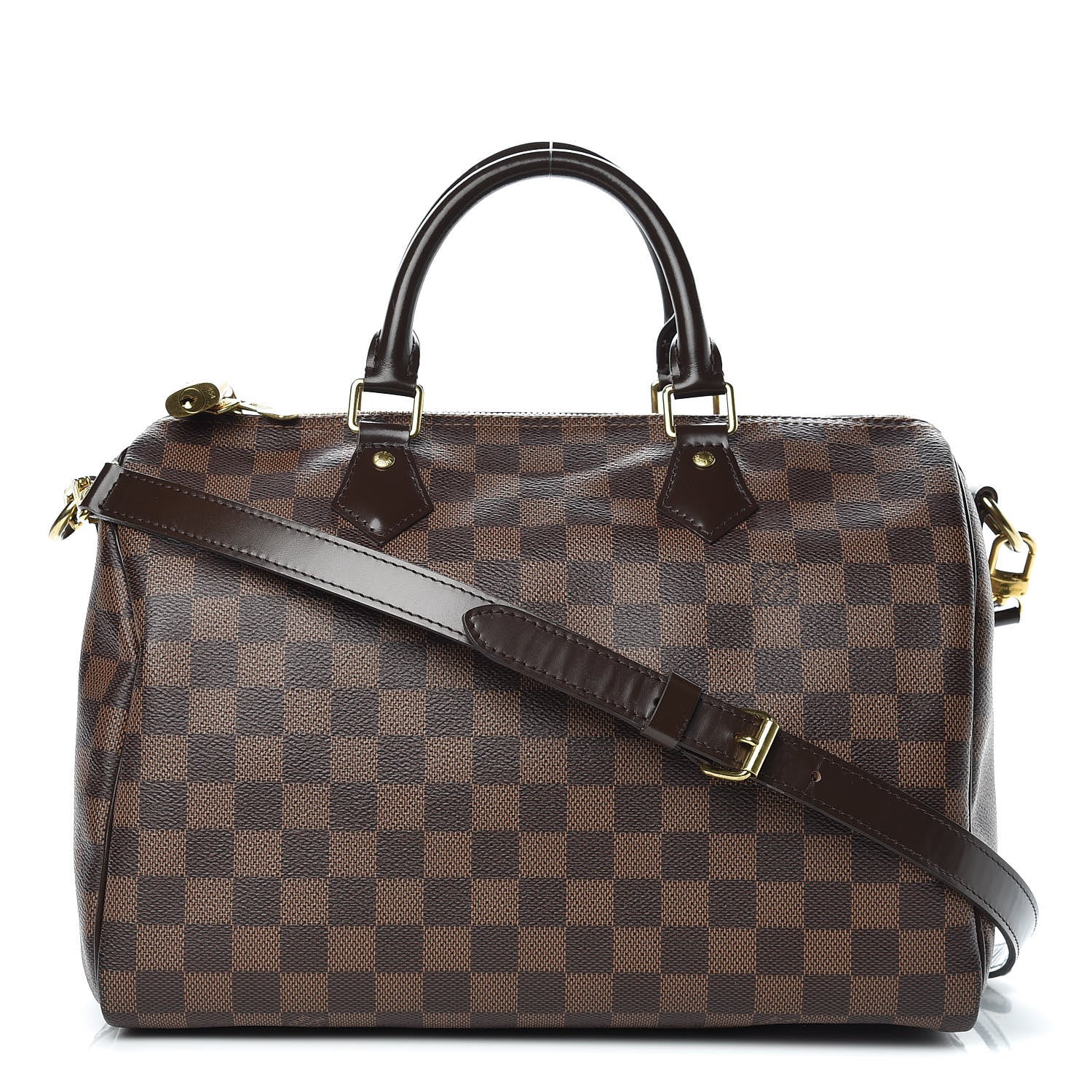 Louis Vuitton Damier Ebene Speedy Bandouliere 30 1 of 18