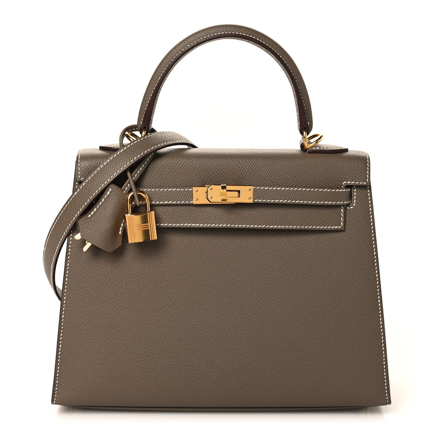 Hermes Epsom Kelly Sellier 25 Etoupe 1 of 13