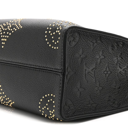 Louis Vuitton Grained Calfskin Studded Monogram Giant Onthego PM Black 9 of 9