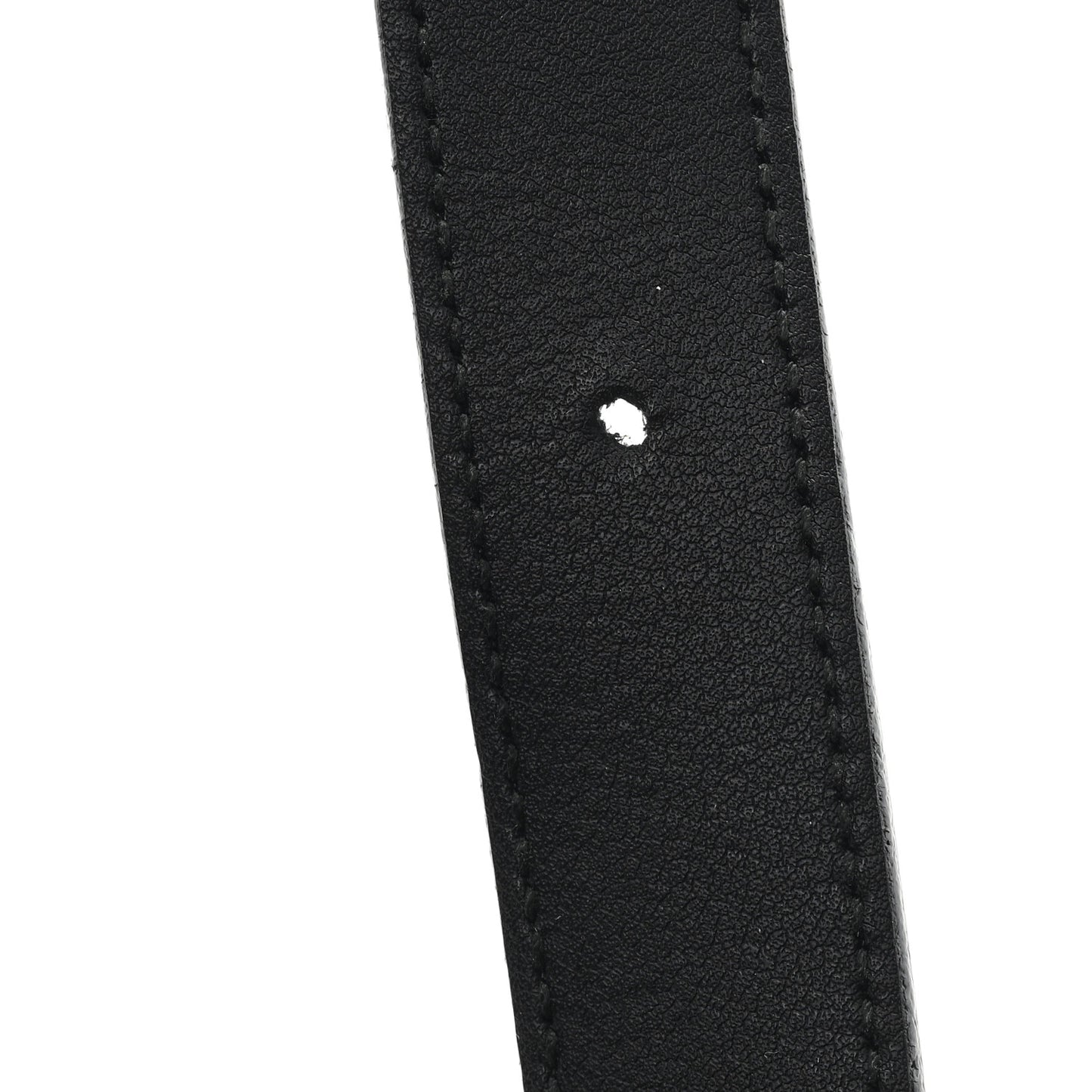 Moon Calfskin Torchon Double G 25mm Belt 95 38 Black