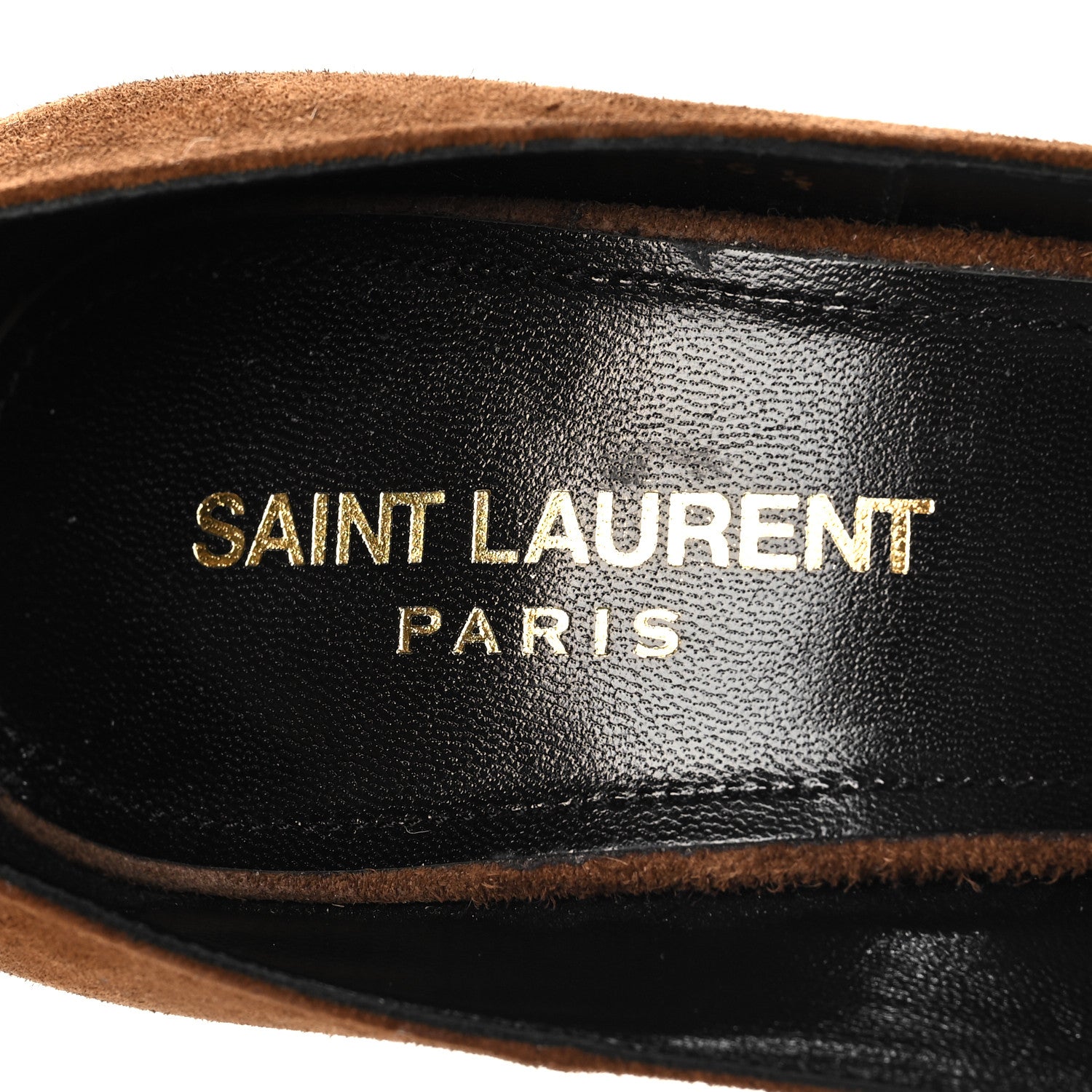 Saint Laurent Suede Zoe 105 Pump 36.5 Caramel 9 of 9