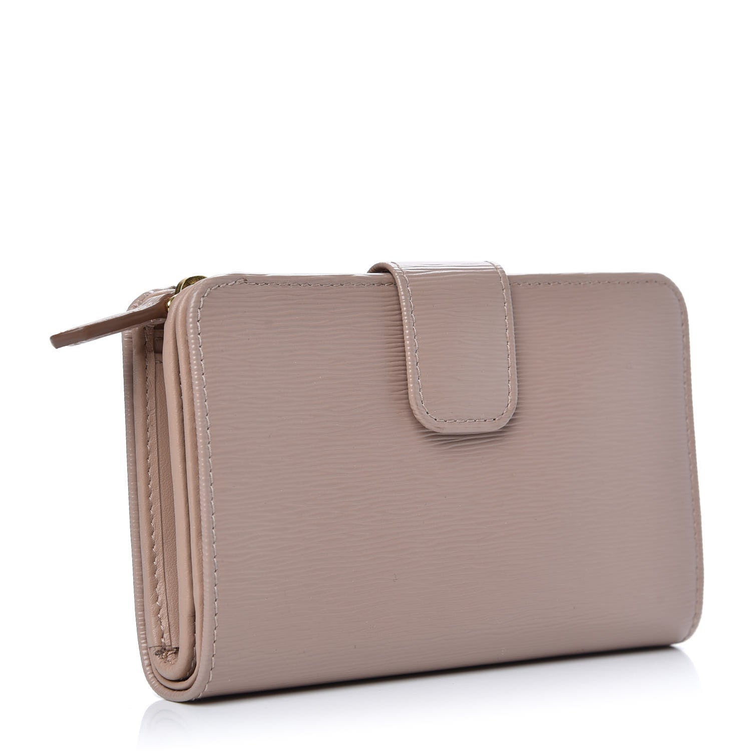Prada Vitello Move Metal Zip Around Wallet Cammeo 3 of 7