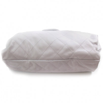 Chanel Leather Quilted Flap Hobo White 4 of 10