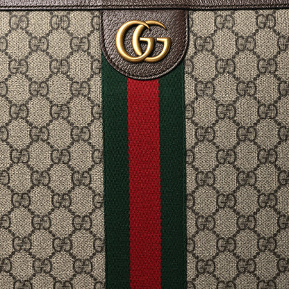 Gucci GG Supreme Monogram Web Medium Savoy Trolley Beige Ebony 7 of 14