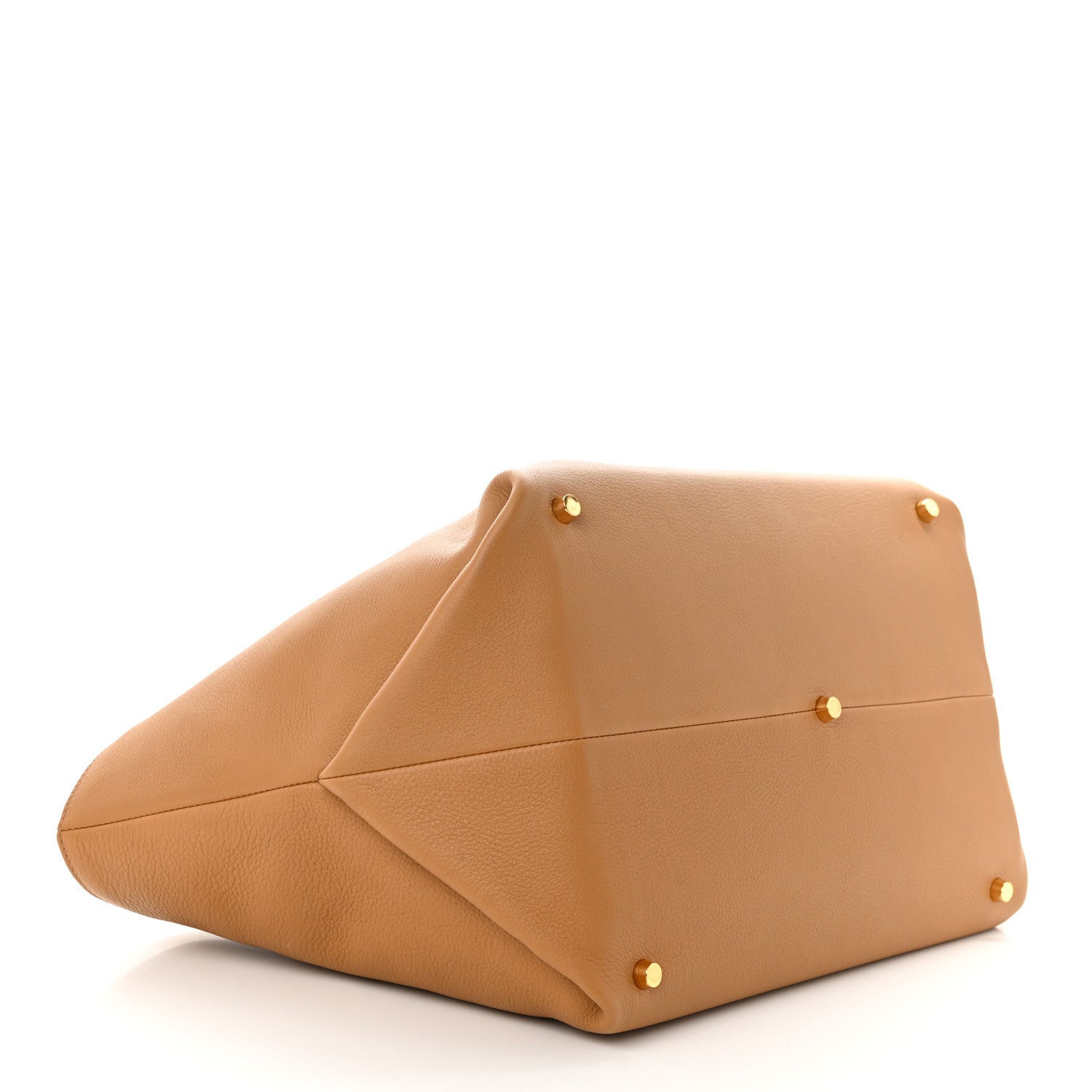 Khaite Pebbled Calfskin Medium Amelia Tote Nougat 4 of 9