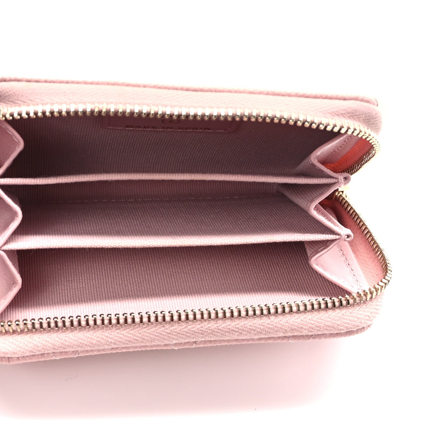 Chanel Caviar Quilted Zip Coin Purse Light Pink 5 of 8