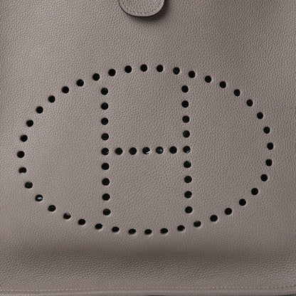 Hermes Taurillon Clemence Evelyne III GM Gris Asphalte 9 of 11