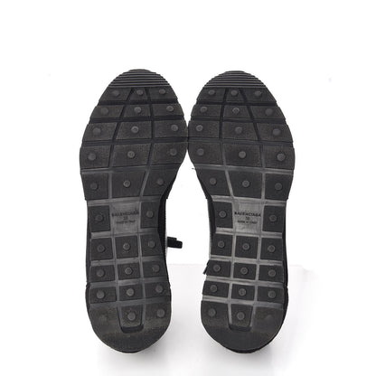 Balenciaga Mesh Calfskin Neoprene Suede Womens Race Runner Sneakers 38 Black 7 of 12