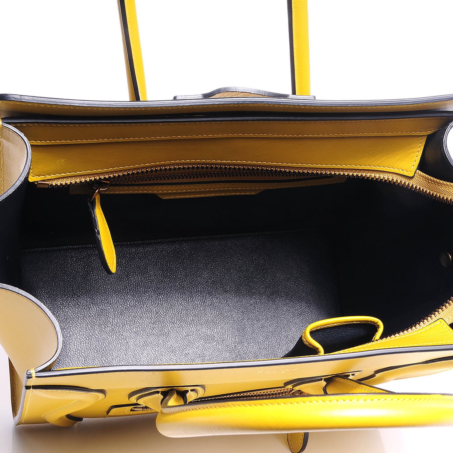 Palmelato Calfskin Micro Luggage Chartreuse