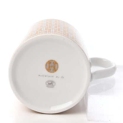 Hermes Porcelain Mosaique au 24 Mug Gold 4 of 5