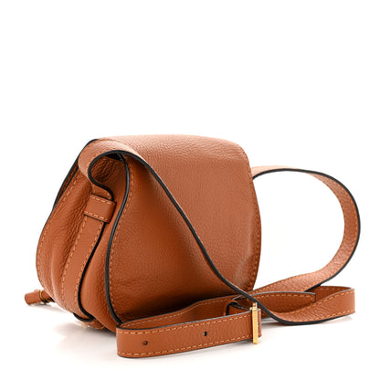 Chloe Calfskin Mini Marcie Round Crossbody Bag Tan 3 of 10