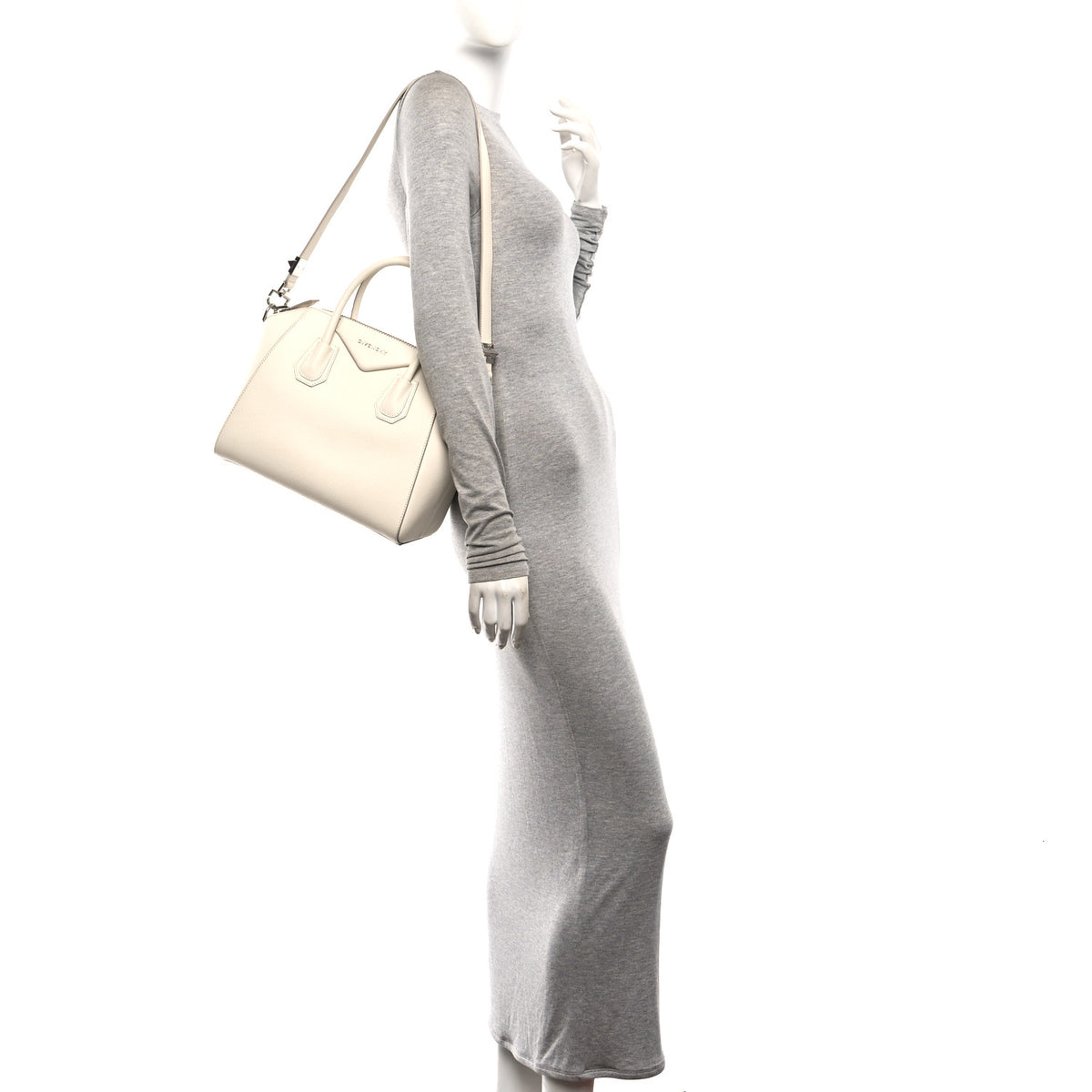 Givenchy Sugar Goatskin Small Antigona Off White 2 of 10
