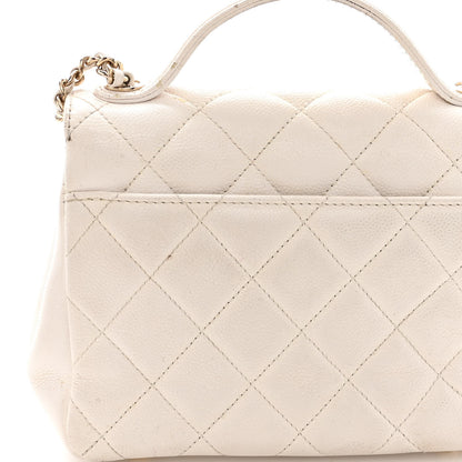 Chanel Caviar Quilted Small Business Affinity Flap White 14 of 19